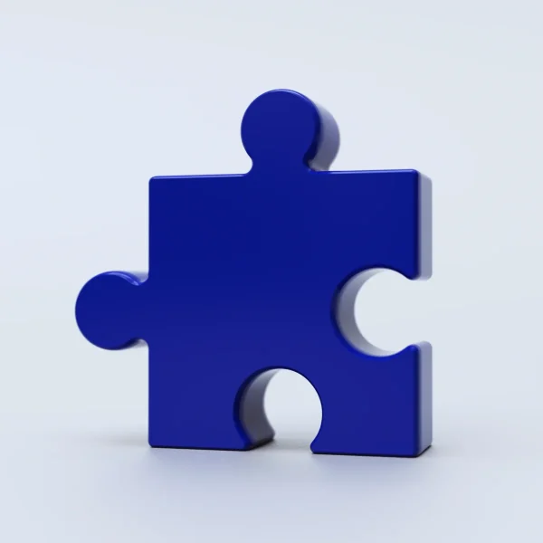 Puzzle bleu