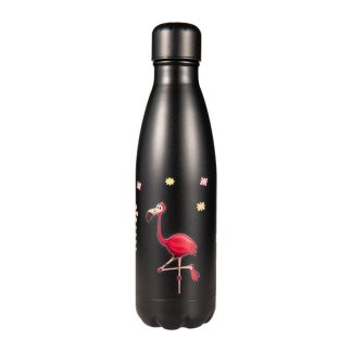Gourde Isotherme Crazy Flamant Noir