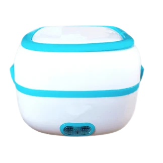 Lunch Box Chauffante Carrée Bleue