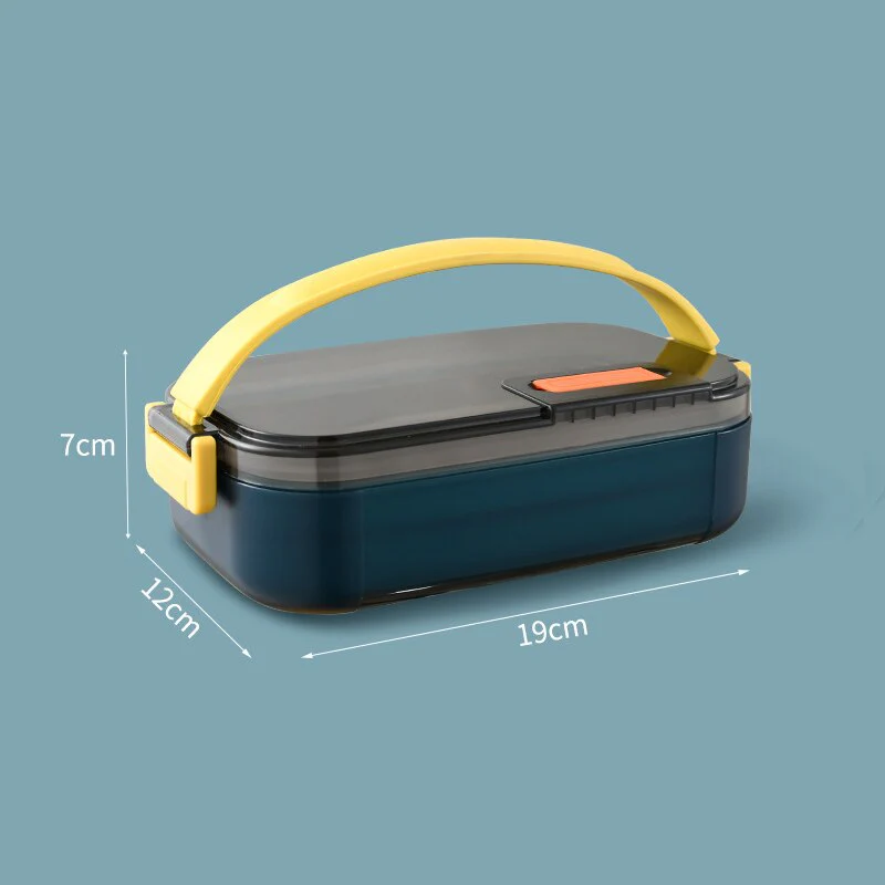 Lunch Box Inox Bleue Étages – Image 3