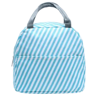 Sac Isotherme Repas Blanc Et Bleu